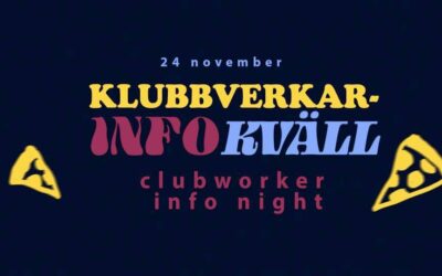 Clubworker info night – ONSDAG 24 NOVEMBER 2021 KL. 19:00