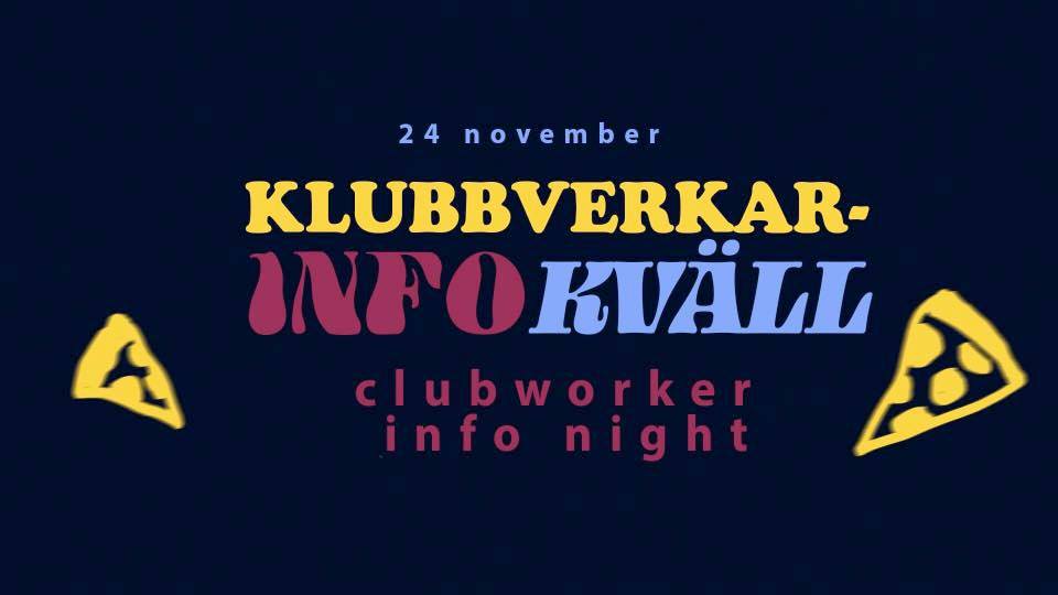 Clubworker info night – ONSDAG 24 NOVEMBER 2021 KL. 19:00